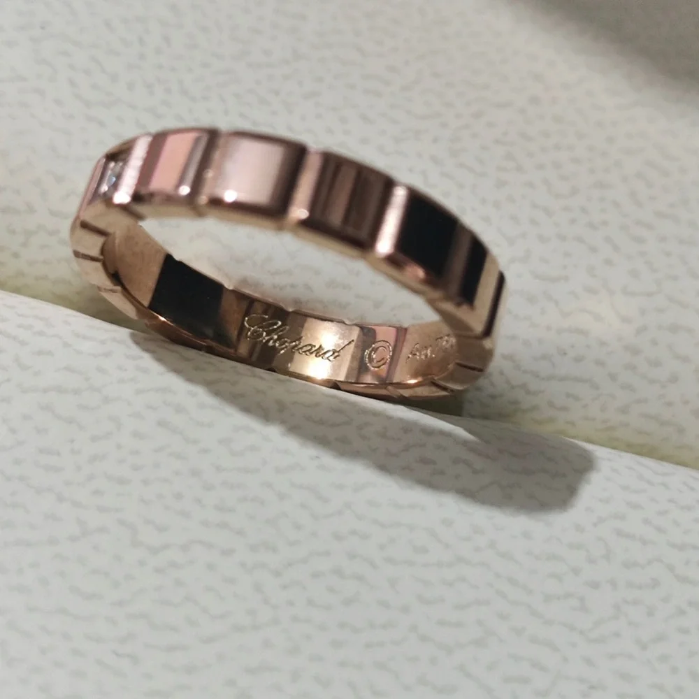 Chopard Rose Gold Faceted Women’s Band